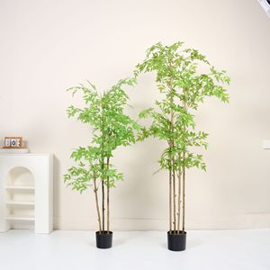Plante artificielle Nandina Domestica Dream Castle 100-200cm en PVC en pot, décoration écologique pour la maison - Product Image 2