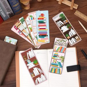 Marcapáginas con Diseño de Estantería, Marcadores de Páginas de Lectura de Doble Cara para Amantes de los Libros - Product Image 4