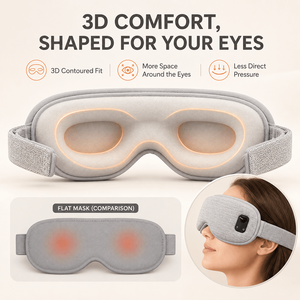 Máscara Ocular Térmica Inalámbrica, Compresa Caliente Recargable para Dormir y Viajar, OEM ODM - Product Image 5