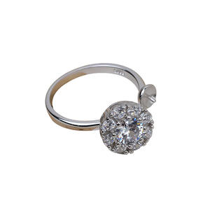 Anillo de Plata Han S925, Éxito de Ventas en Tiktok, con Incrustaciones, Giratorio, Abierto, con Perla, 7-9, Accesorios para Joyería DIY, Soporte Vacío 2779 - Product Image 5