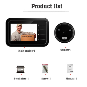 Hot bán kỹ thuật số <span class=keywords><strong>Door</strong></span> <span class=keywords><strong>Viewer</strong></span> Camera không dây chuông cửa vòng phát hiện chuyển động tầm nhìn ban đêm - Product Image 4