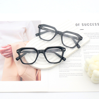Nouvelles montures optiques solides de haute qualité en stock, lunettes à dégradé de couleurs avec monture TR90 et branches en acétate à charnière à ressort
