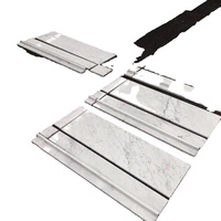 Comptoirs de cuisine modernes YDSTONE dalle de quartz blanc Calacatta pierre artificielle polie dalles de comptoir d'île à bas prix