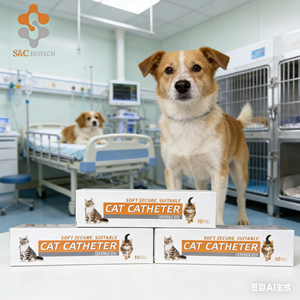 <span class=keywords><strong>Cat</strong></span>éter Urinario Veterinario al por Mayor para Gatos con Estilete, para Retención y Lavado - Product Image 4