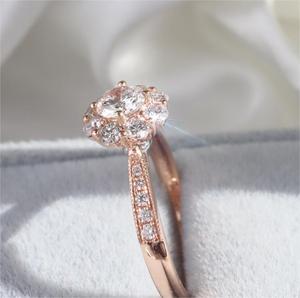 Anello solitario <span class=keywords><strong>con</strong></span> vero diamante immagine circolare 6.5mm 1.0/2.0/3.0ct <span class=keywords><strong>smeraldo</strong></span> e anello di fidanzamento <span class=keywords><strong>con</strong></span> diamante coltivato in laboratorio - Product Image 6