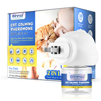 Kit de démarrage apaisant pour chat Oimmal Natural 30 jours, diffuseur de phéromones pour chat amélioré pour soulager l'anxiété