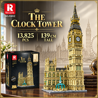 Reobrix 55012 MOC Notre-Dame de Paris, la Tour de l'Horloge de Big Ben au Royaume-Uni, modèle de construction à assembler soi-même, jouets de construction, ensembles de blocs de construction