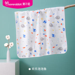 Babys how Pure Cotton Cartoon Wasch bare Decken Wasserdicht bedruckte Urin polster für Baby Falt matten für die ganze Saison - Product Image 6