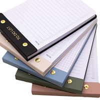 Couverture en cuir PU A5 personnalisée, détachable, amovible, mémo, liste de choses à faire, bloc-notes facile à détacher