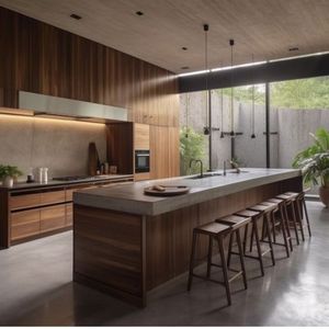 Gabinetes de Isla de cocina modernos de lujo Gabinetes de muebles de cocina completos para renovación de cocina - Product Image 2