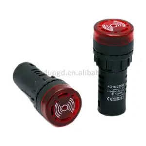 22mm 버저 AD16-22SM 12V 24V 220V 사운드 및 조명 경보 플래시 경보