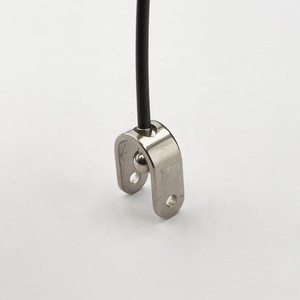 سلك مغلف بالنايلون الأسود 4.0 مم مع طرف على شكل حرف U للاستخدام في صالات الألعاب الرياضية، وصلة شوكة على شكل حرف U لكابلات الجيم - Product Image 4