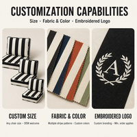 Coussins de chaise en mousse pleine noire et blanche pour l'extérieur, patio, salon, imperméables, amovibles, lavables, durables, toutes saisons