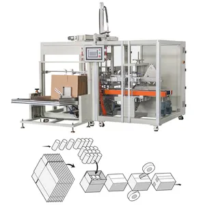 Multi-function packaging machines carton box case packer with robot for carton box