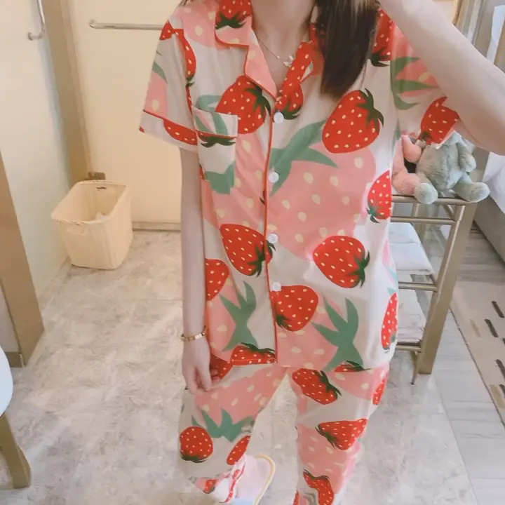 Baju Tidur-Pijama De algodón De manga larga para Mujer, conjunto De 2 piezas, ropa barata, 2021