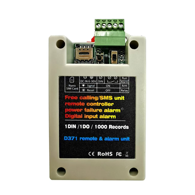 GSM Remote Controller D371 Power-off Alarm with 2G / 4G Switch Input Door Openers