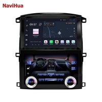 Radio de Coche Android de Pantalla Dual Navihua con Pantalla de Control de Clima para Toyota Land Cruiser LC100 para Lexus LX470 2004-2006 GPS