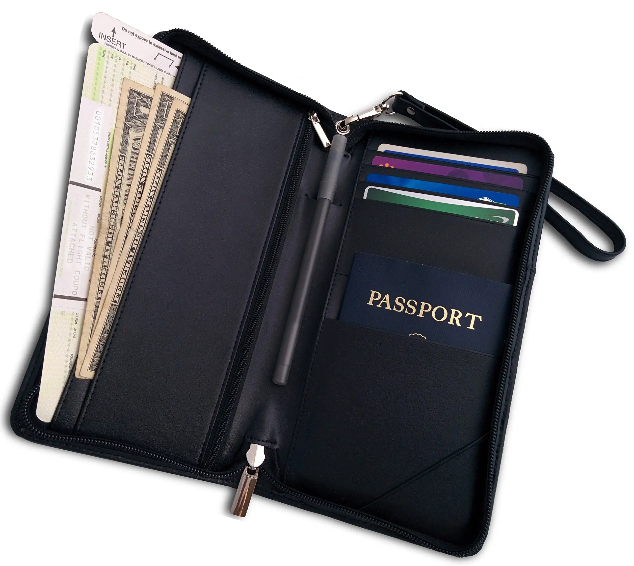 가죽 소재 및 현대 스타일 여권 커버