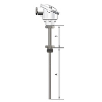 Contrôleur de température à résistance thermique thermocouple Pt100 avec personnalisation OEM/ODM en acier inoxydable-Gamme 50 ~ 300