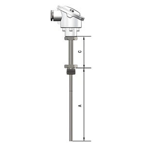 Pt100ควบคุมอุณหภูมิทนความร้อนเทอร์โมคัปเปิลพร้อมการปรับแต่ง OEM/ODM สแตนเลส-ช่วง50 ~ 300 - Product Image 3