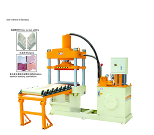 Đá máy móc paver tự nhiên khối lập phương đá tách máy cắt với áp lực thủy lực đá KSD-24S ép - Product Image 2