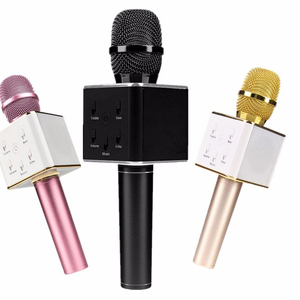 Xách Tay Vuông Cầm Tay Không Dây Bluetooth Karaoke Microphone Theo Dõi Surround Âm Thanh Bằng Giọng Nói Cho Iphone Android Điện Thoại Thông Minh - Product Image 4
