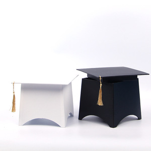 2022 Chocolate Souvenir gift Students Doctoral Cap Shaped graduation hat flower boxes for Party Supplies