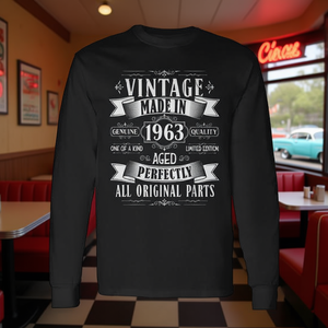 T-shirt vintage à manches longues pour hommes, fabriqué en 1963, parfaitement vieilli, toutes les pièces sont d'origine - Product Image 3