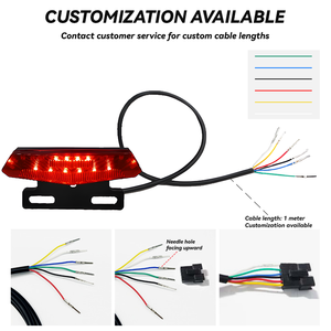 Nueva Luz Trasera Estándar para Vehículos Eléctricos de Conducción Nocturna, Luz de Giro Fluida, Luz Trasera Modificada para Vehículos, Luz Trasera para Bicicleta Eléctrica - Product Image 4