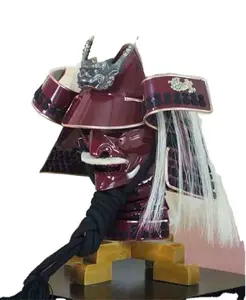 Mũ Bảo Hiểm Giáp Samurai Handmade Kim Loại Armor Mô Hình Cửa Hàng Trang Trí Sắt Armor Mô Hình