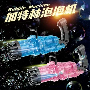 Pistola de Burbujas Automática de 8 Orificios, <span class=keywords><strong>Mega</strong></span> Gatling Gun 2026, Pistola de Burbujas de Jabón de Plástico para Niños, para Exteriores, Verano - Product Image 3