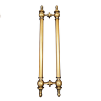Poignée de porte de luxe en cuivre antique pour hôtels, KTV, maisons – Style européen, grande paire pour portes coulissantes en bois, aluminium, verre