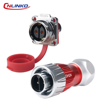 Connecteur circulaire étanche IP68 CNLINKO DH24 entièrement métallique 2-24 broches, ensemble complet pour environnements industriels difficiles