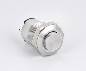 ¡Nuevos productos! ONPOW63 12mm Cuerpo corto Enganche pequeño Interruptor de metal de cabeza redonda alta Interruptor de botón autoblocante - Product Image 1