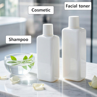 Vente en gros de crème solaire corporelle de haute qualité 200 ml 250 ml, produits cosmétiques, contenants carrés vides en plastique PET