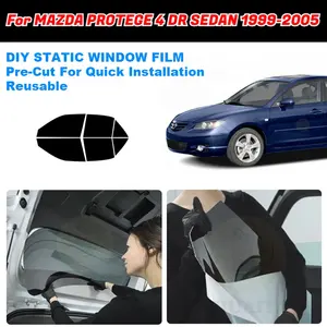 ZHUAIYA film warna jendela mobil, dapat dilepas untuk MAZDA PROTEGE 4 DR SEDAN 1999-2005