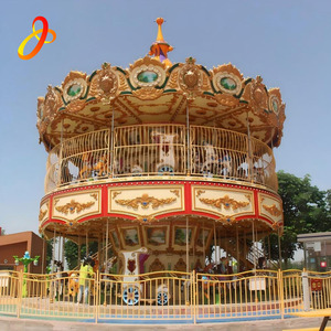 Carrusel de Caballos con 68 Asientos, Atracción para Parques de Diversiones Infantiles, Venta Directa de Fábrica - Product Image 2
