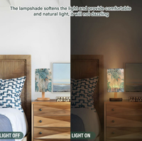 Lampe de table personnalisée écologique à impression UV avec abat-jour en tissu pour salon, fête, décoration esthétique, cadeau