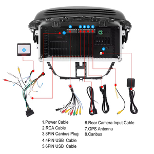 Autoradio Android dédié Peugeot 207 Podofo 7 pouces 2+64 Go CarPlay sans fil Android Auto GPS WiFi FM RDS OEM - Product Image 4