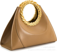 Nouveauté Sac Femme en Cuir PU Style Européen et Américain, Sac de Soirée Rétro Haut de Gamme, Mini Sac Cabas Tendance pour Femmes