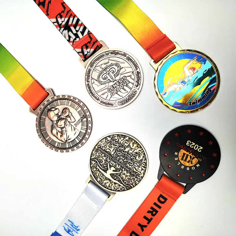 Medalla de artes marciales, grabado de metal personalizado, oro, Karate, Taekwondo, deporte