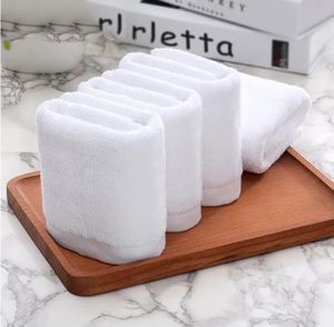 Serviettes de bain en coton 100% tissé de haute qualité, <span class=keywords><strong>broderie</strong></span> <span class=keywords><strong>personnalisée</strong></span>, couleur blanche, ensemble de serviettes d'hôtel - Product Image 5