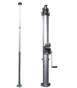 Antenne satellite manuelle de surveillance pour voiture, 2 m, mât télescopique en alliage d'aluminium, résistance au vent 25 m/s - Product Image 2
