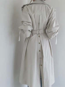 <span class=keywords><strong>Trench</strong></span>-coat personnalisé pour femmes, élégant, couleur unie, col péniche, double boutonnage, <span class=keywords><strong>grande</strong></span> <span class=keywords><strong>taille</strong></span>, mode vintage - Product Image 6