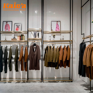 Phụ nữ quần áo cửa hàng đồ đạc cửa hàng cửa Hàng thiết bị hiển thị Chrome hiển thị Giá cửa hàng phù hợp hàng may mặc quần áo cửa hàng phù hợp - Product Image 5