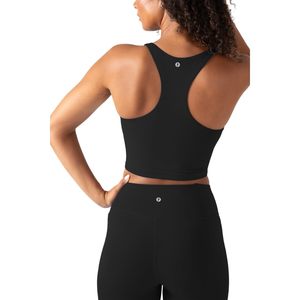 Custom Active Sports Bra Tank Women Racerback <b>Crop</b> <b>Top</b> Built In Bra Removable Cups Low Impact Yoga Gym Workout Wear - Product Image 2