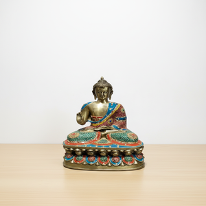 Estatuas de Buda de Latón Hechas a Mano, Decoración Espiritual para el Hogar, Estatuas para la Paz, Jardín y Villa Vastu - Product Image 1