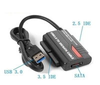 Nuevo USB 3,0 a 2,5 3,5 IDE SATA Disco Duro HDD lector convertidor Cable de acoplamiento convertidor de adaptador de unidad