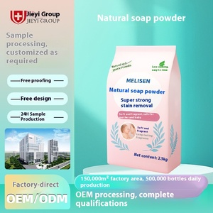 Jabón en Polvo Natural Portátil Personalizado OEM, Eliminación de Manchas Súper Fuerte, Bolsas Grandes de 2.5 kg, Fragancia Duradera, Lavandería de Ropa - Product Image 6