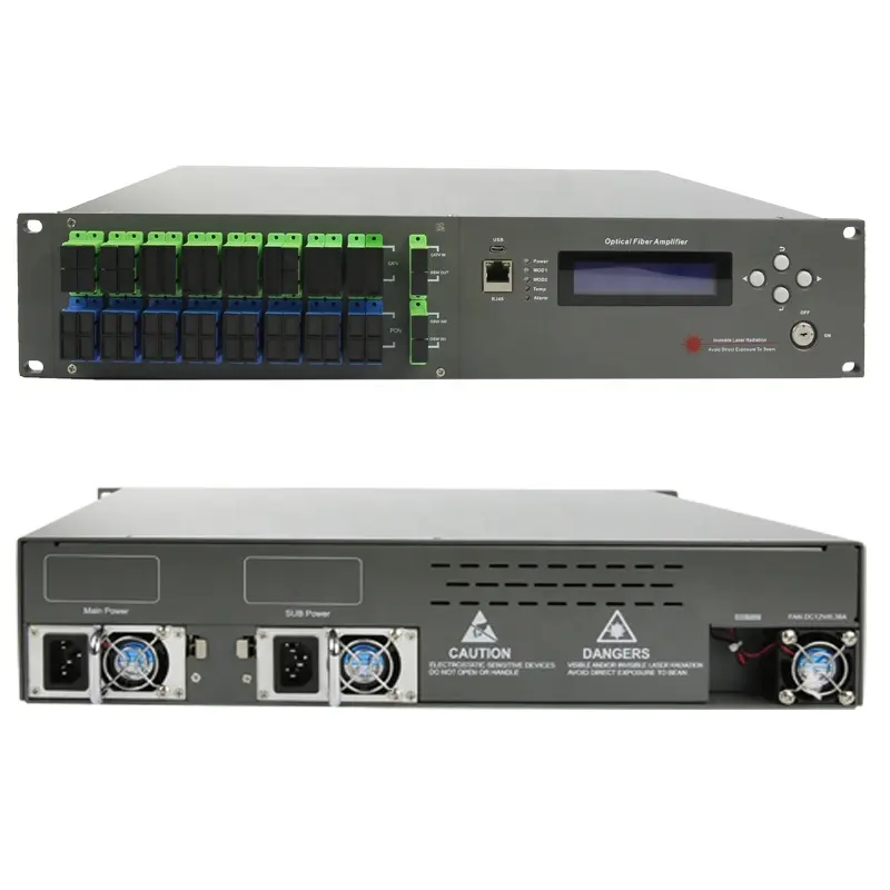 1550nm оптический усилитель 32 порта 22dbm 220V двойной или 48V SMPS резервного копирования JDSU Bookham Fitel лазерной FTTH FTTB FTTX сетей 1540 ~ 1563nm